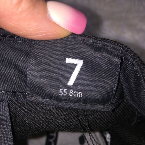 Pittsburgh Pirates Flat Bill Baseball Hat Sz 7 New Era MLB Black 59 Fifty - Picture 8 of 9